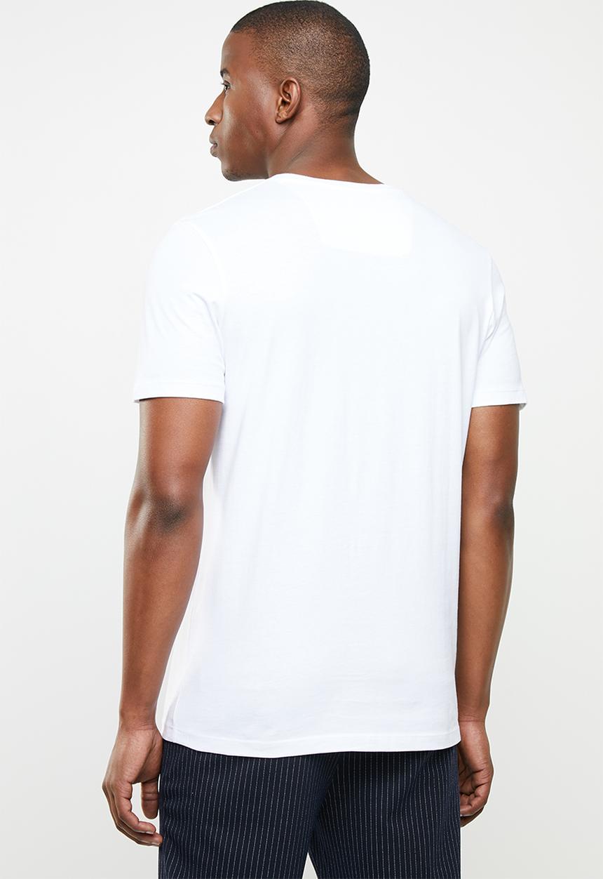 Jack & Jones - Spring-feel short sleeve crew neck tee - white