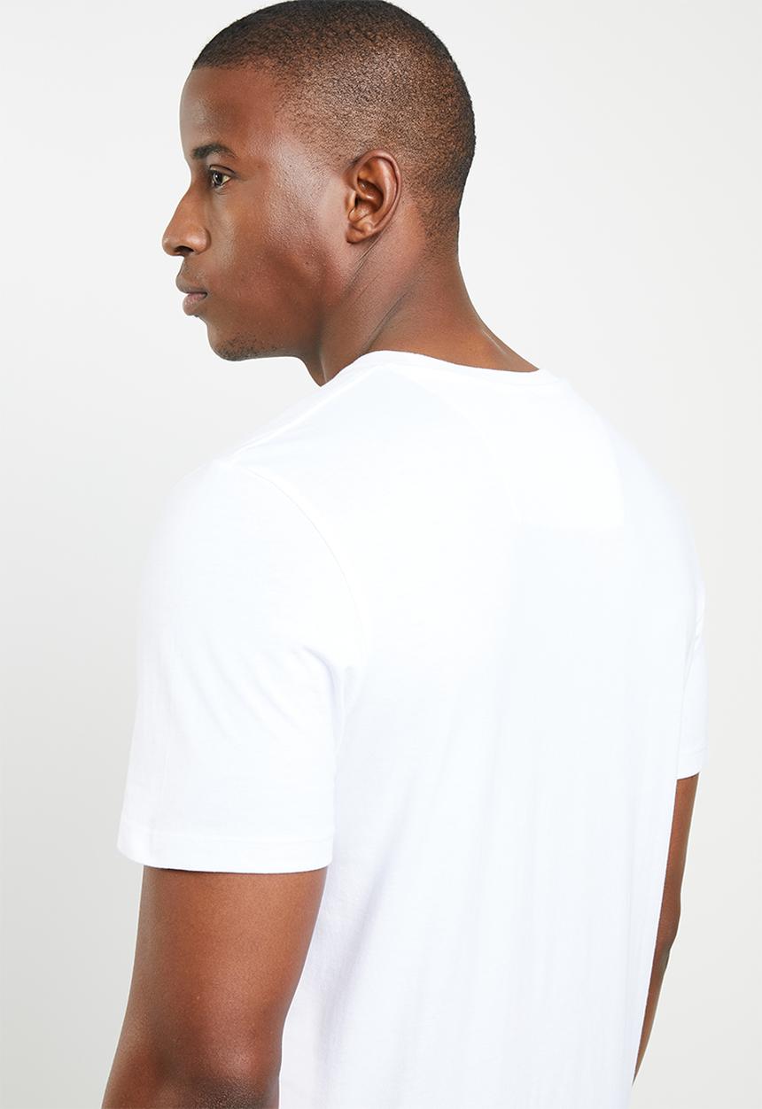Jack & Jones - Spring-feel short sleeve crew neck tee - white