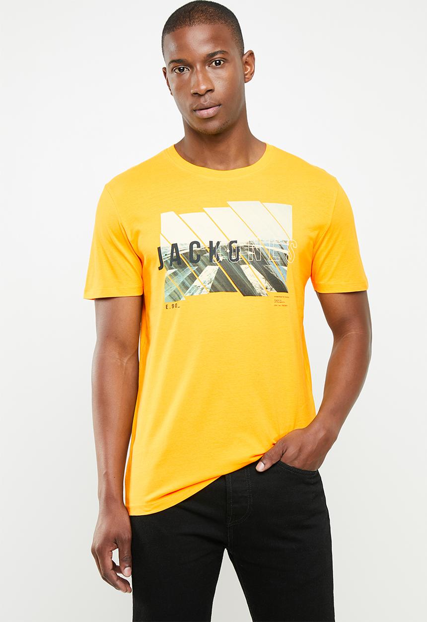Jack & Jones - Spring-feel short sleeve crew neck tee - yellow
