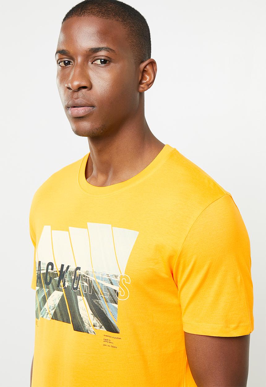 Jack & Jones - Spring-feel short sleeve crew neck tee - yellow