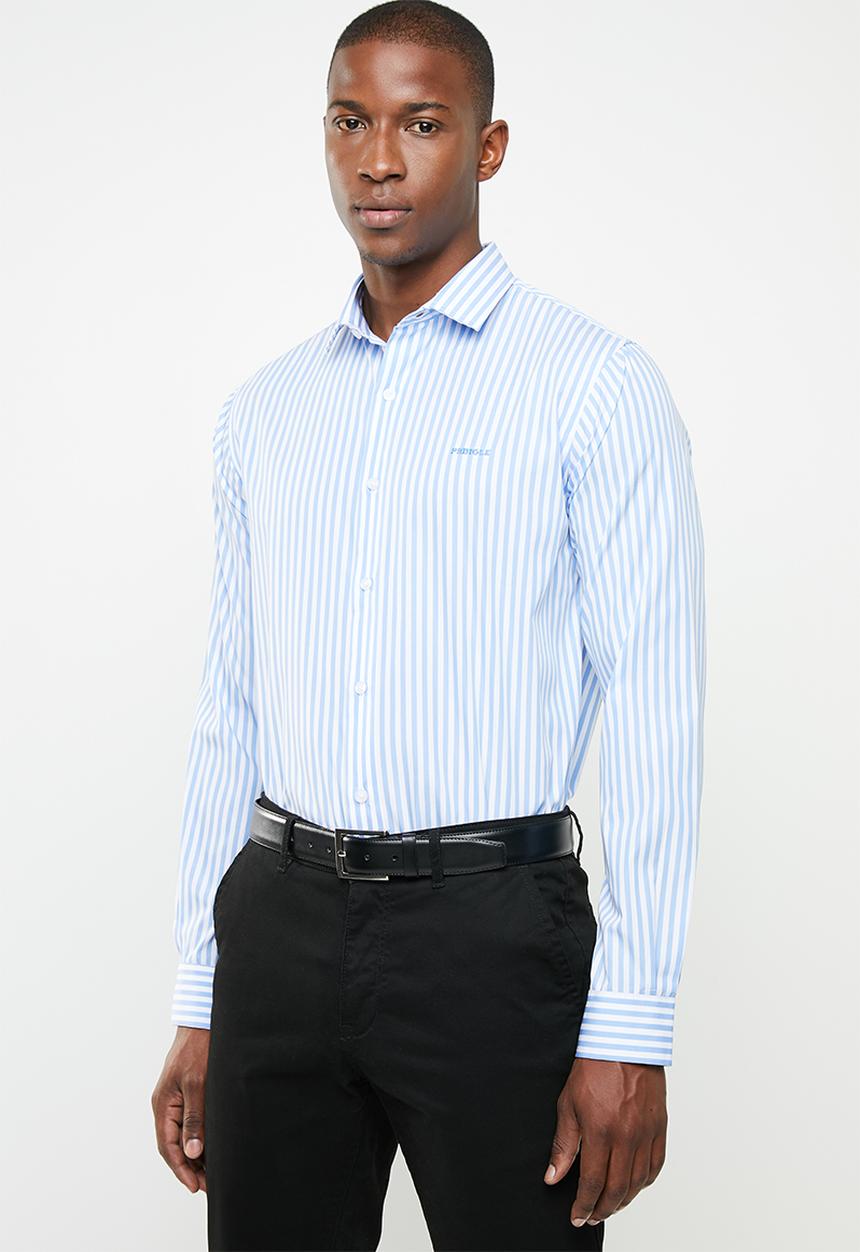 Pringle of Scotland - Brinsley tailored shirt - blue & white