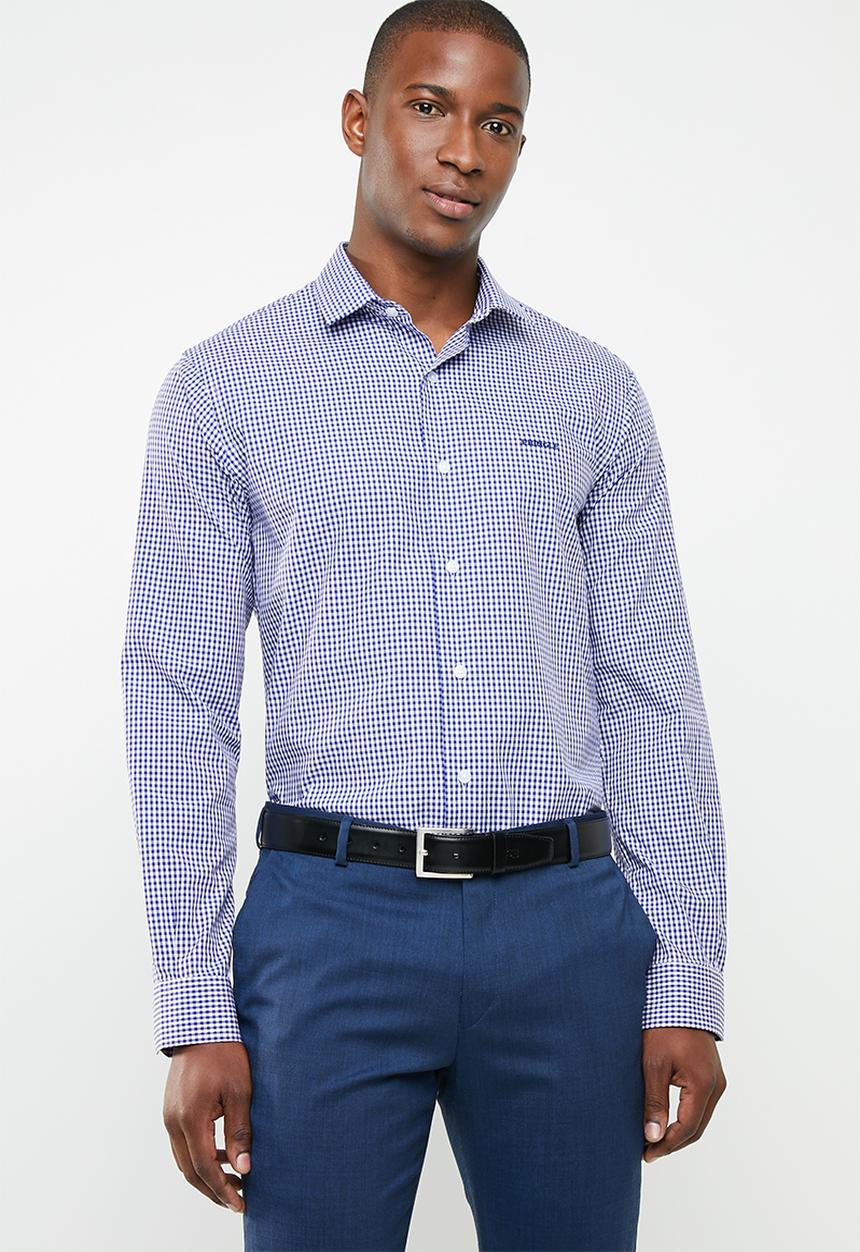 Pringle of Scotland - Grainger tailored fit shirt - navy