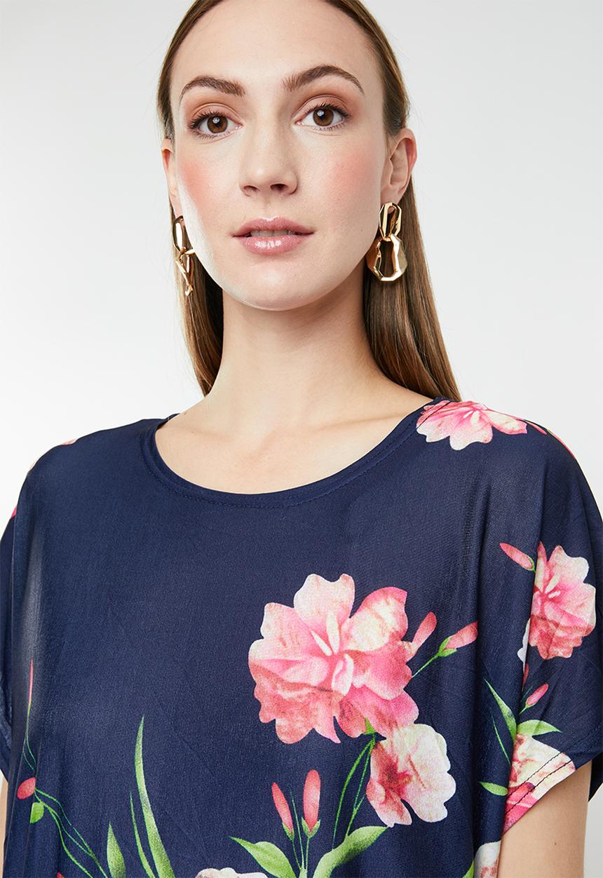 Revenge - Batwing floral T-shirt - multi