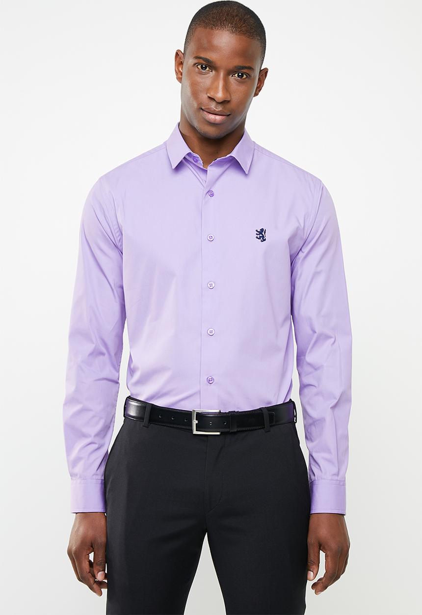 Pringle of Scotland - Niall styled shirt - purple