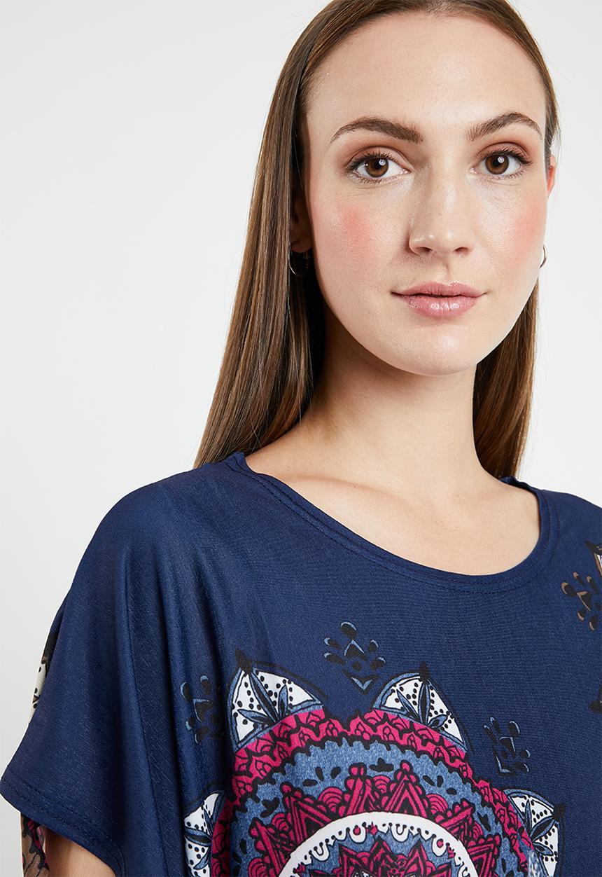 Revenge - Batwing kaleidoscope T-shirt - multi 