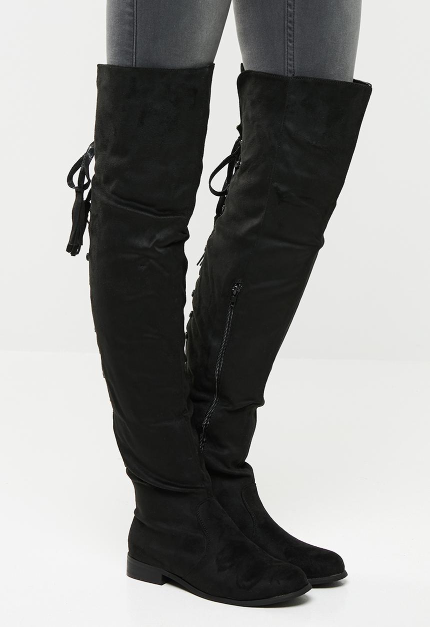 Footwork - Over the knee boot - black