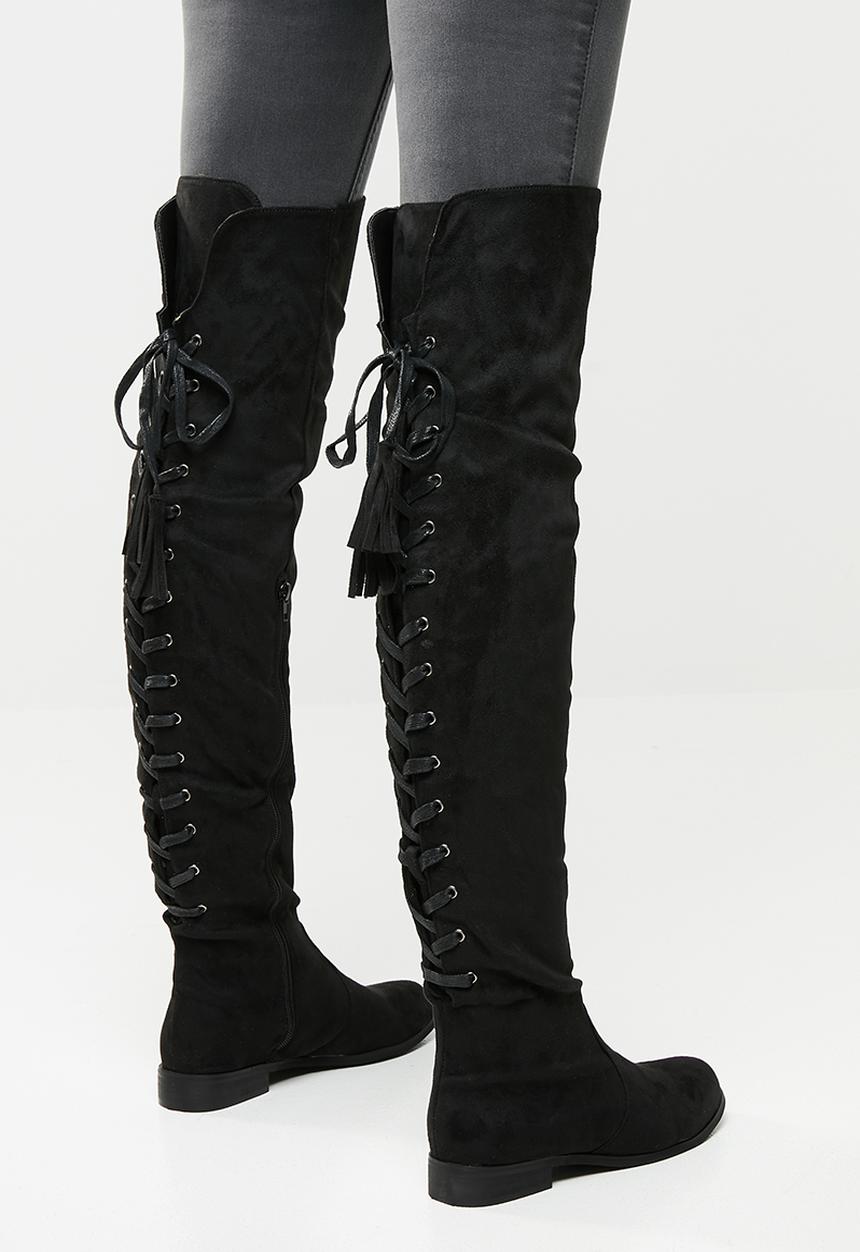 Footwork - Over the knee boot - black
