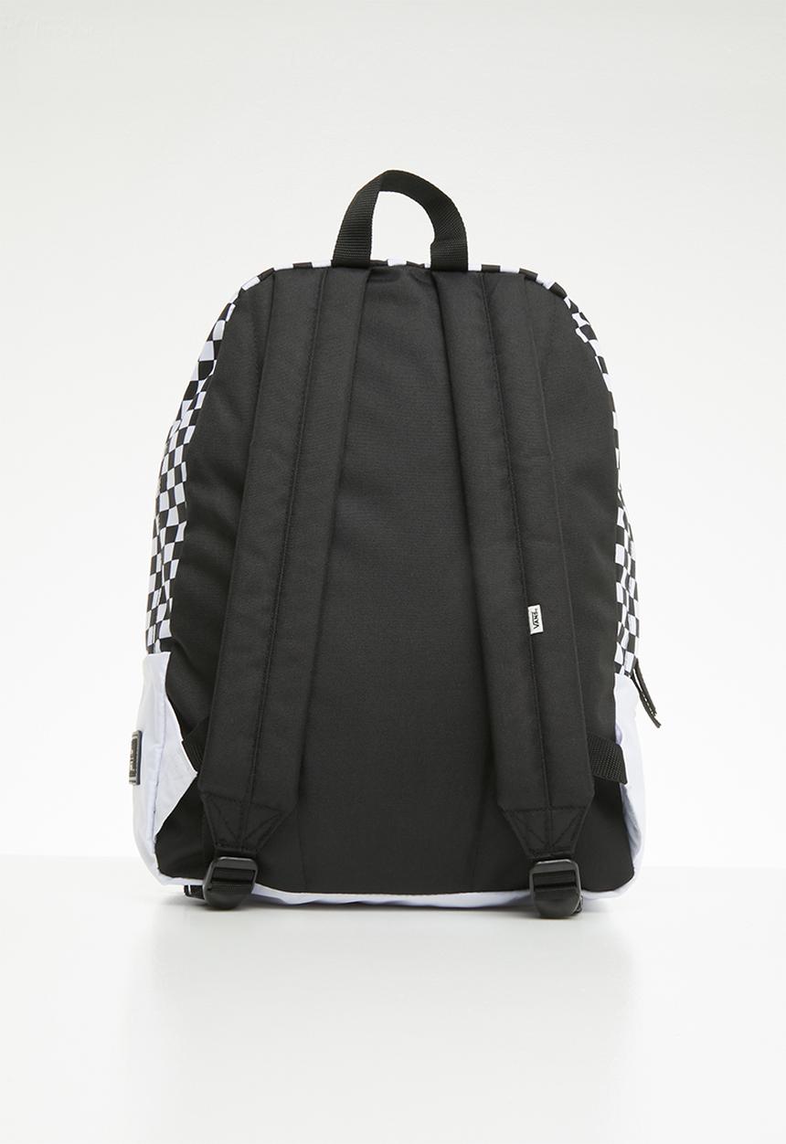 Vans - Checkerboard mickey realm backpack - white & black