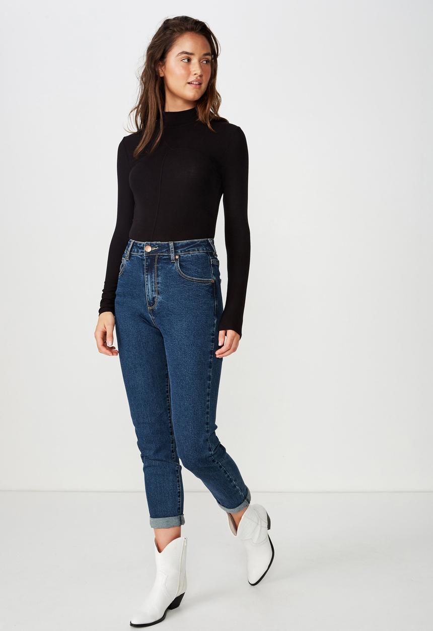 Cotton On - Haze long sleeve top - black