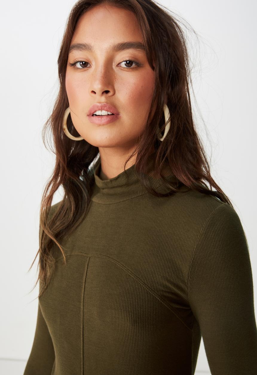 Cotton On - Haze long sleeve top - green 