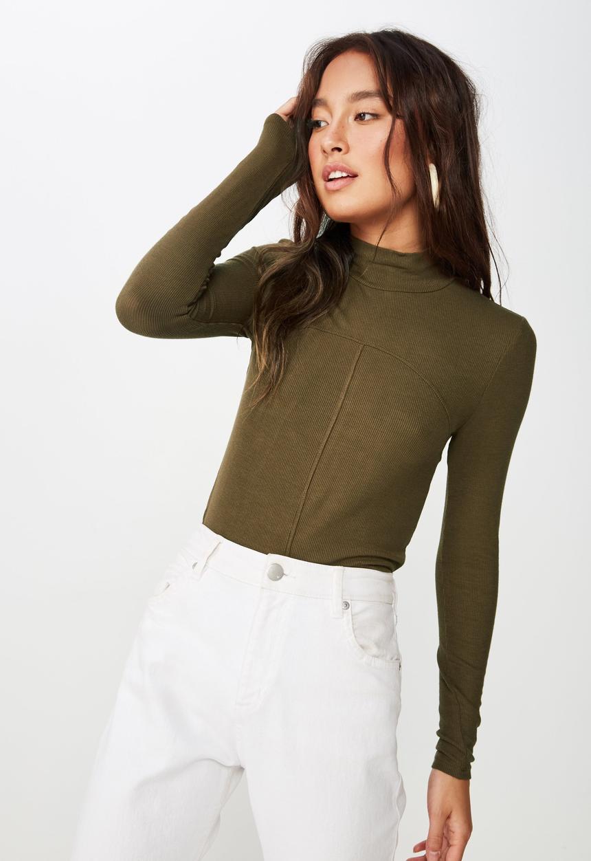 Cotton On - Haze long sleeve top - green 