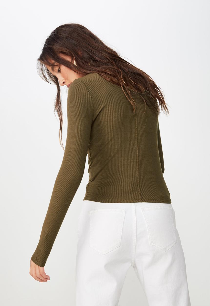 Cotton On - Haze long sleeve top - green 