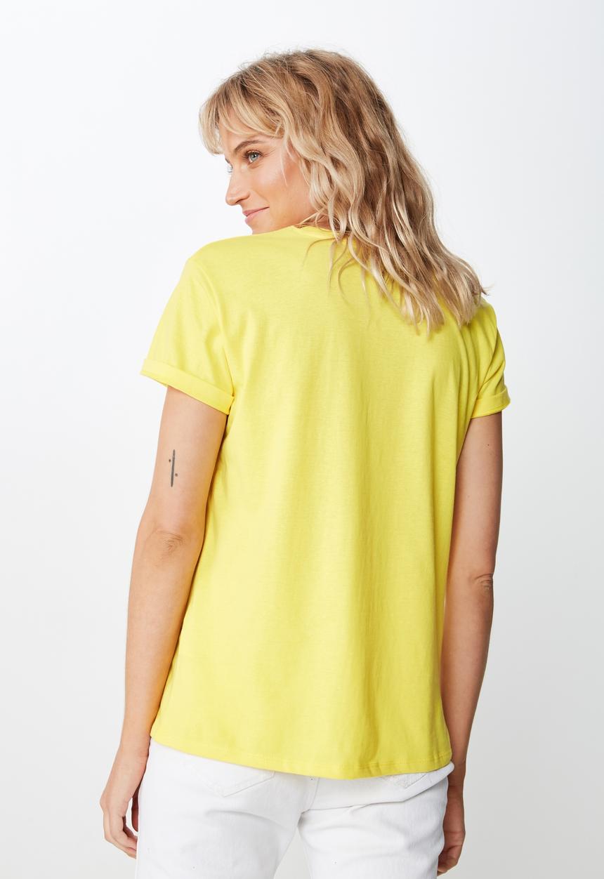 Cotton On - Classic slogan tee - yellow
