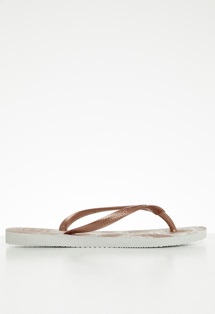 Havaianas - Slim animal flip flops - pink