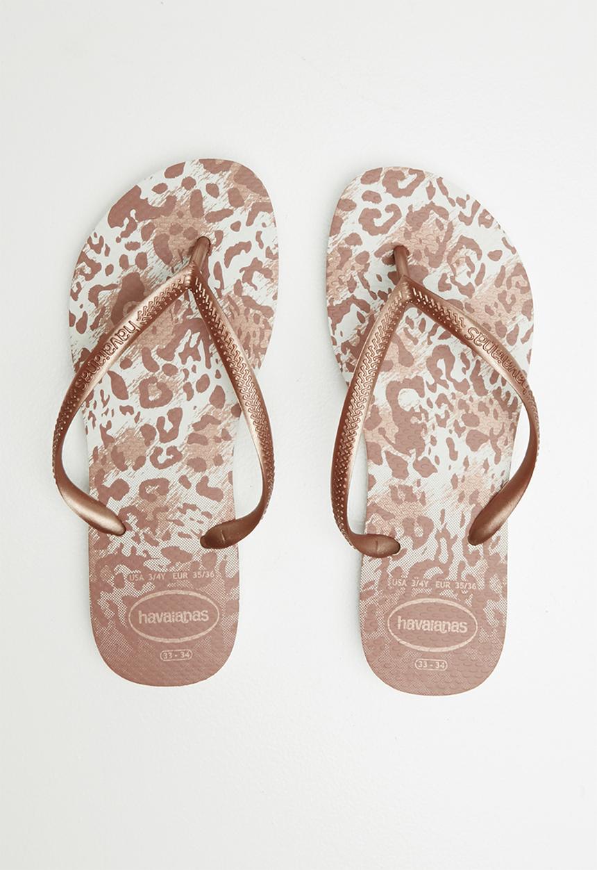 Havaianas - Slim animal flip flops - pink