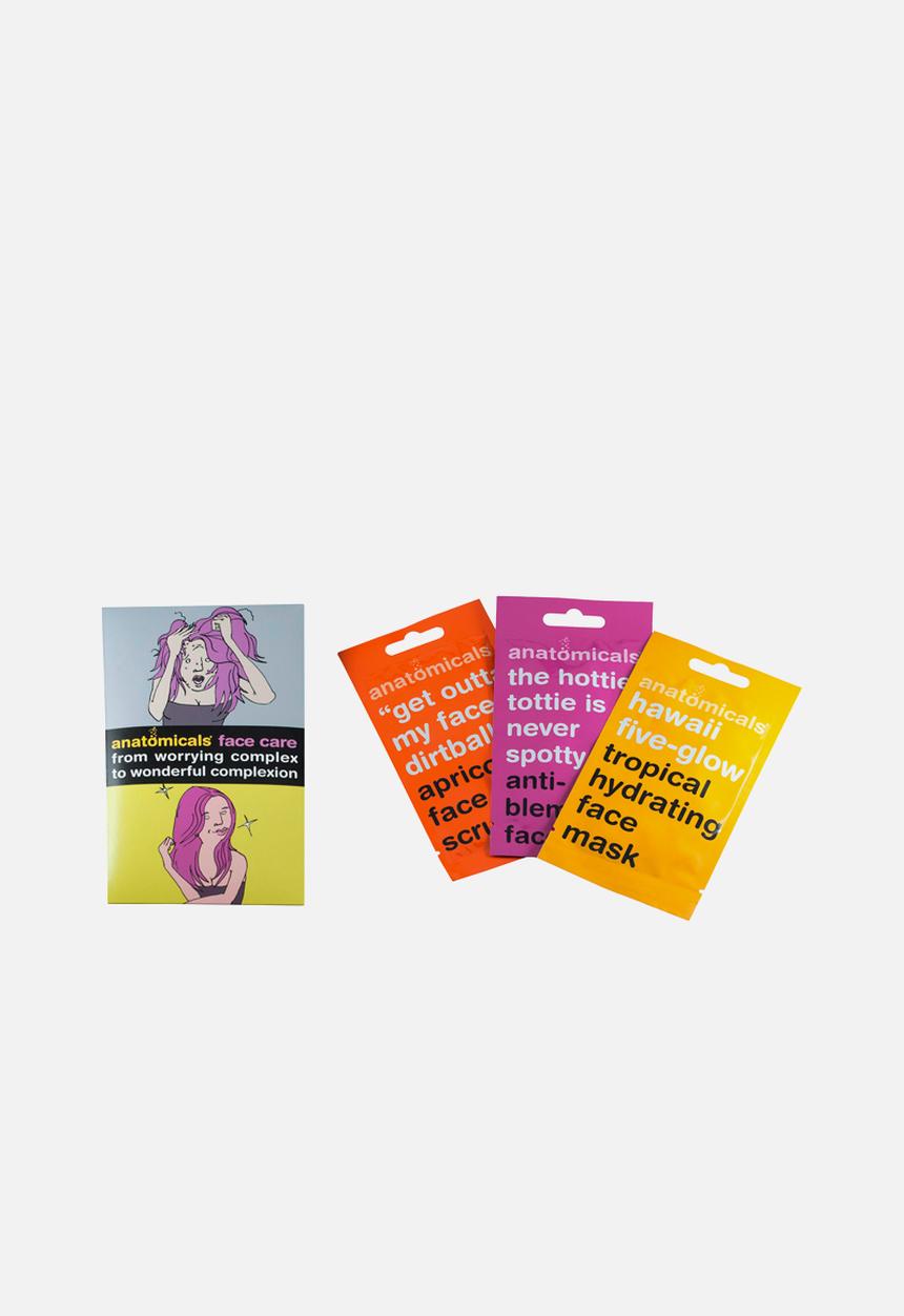 anatomicals - From Worrying Complex to Wonderful Complexion Face Mask Set