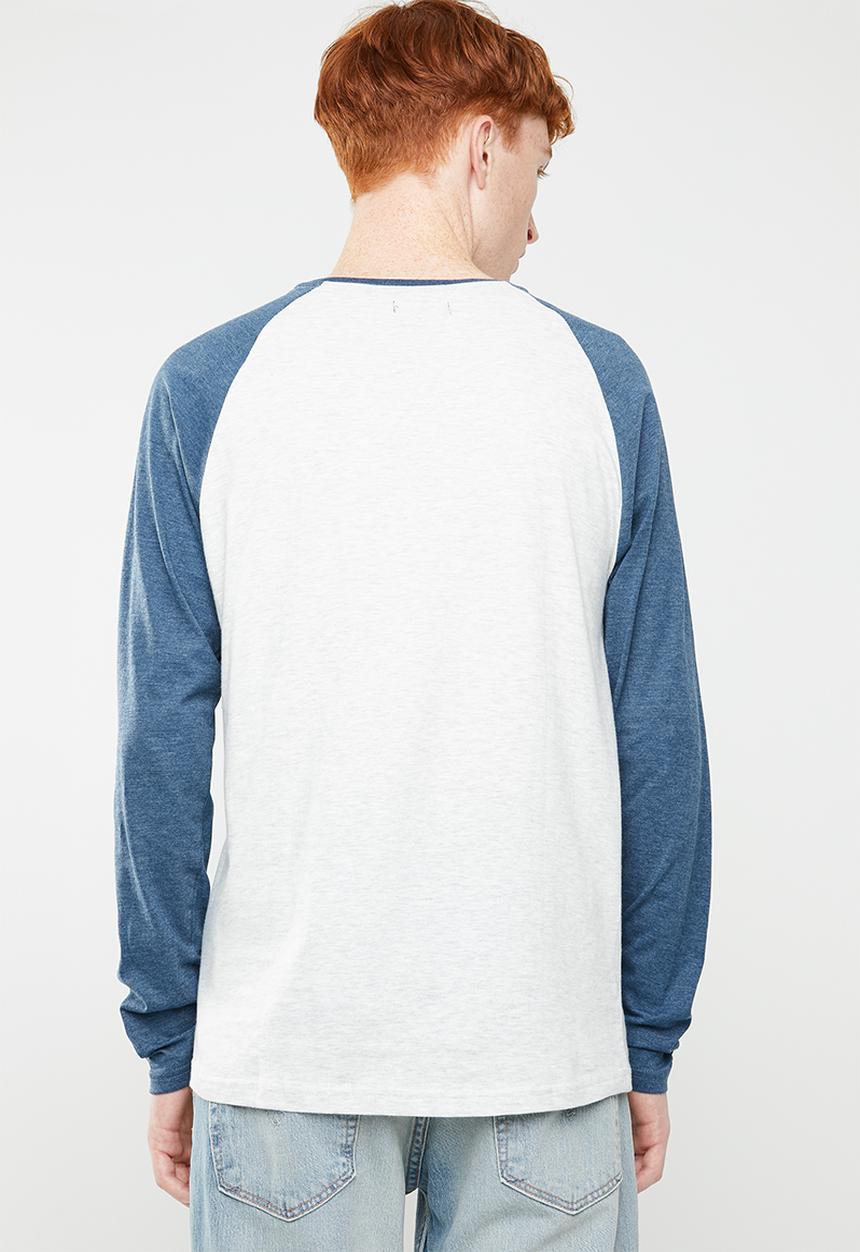 Brave Soul - Rasmus tee - blue & grey