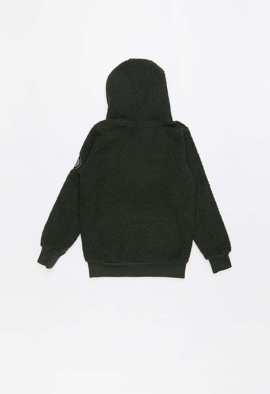 Brave Soul - Zip through hoodie - dark green
