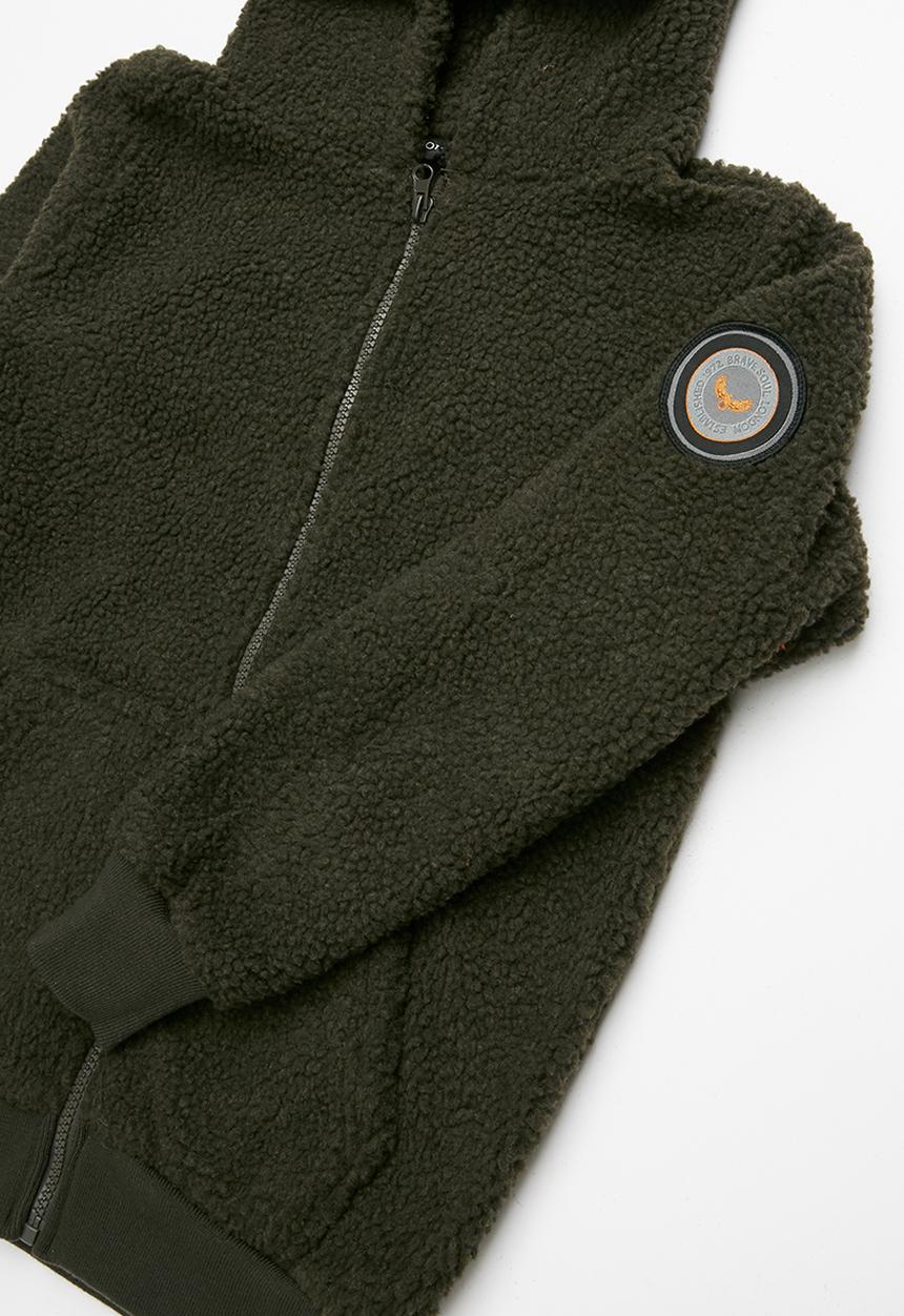 Brave Soul - Zip through hoodie - dark green