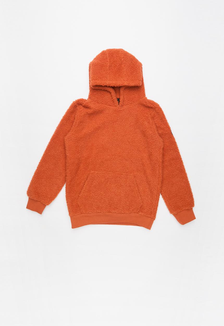 Brave Soul - Boys overhead hooded jumper kangaroo - orange
