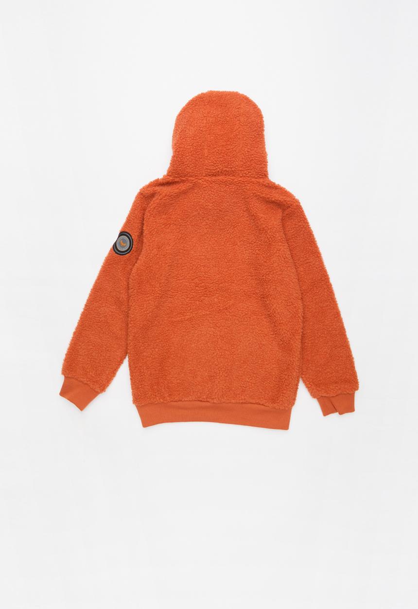 Brave Soul - Boys overhead hooded jumper kangaroo - orange