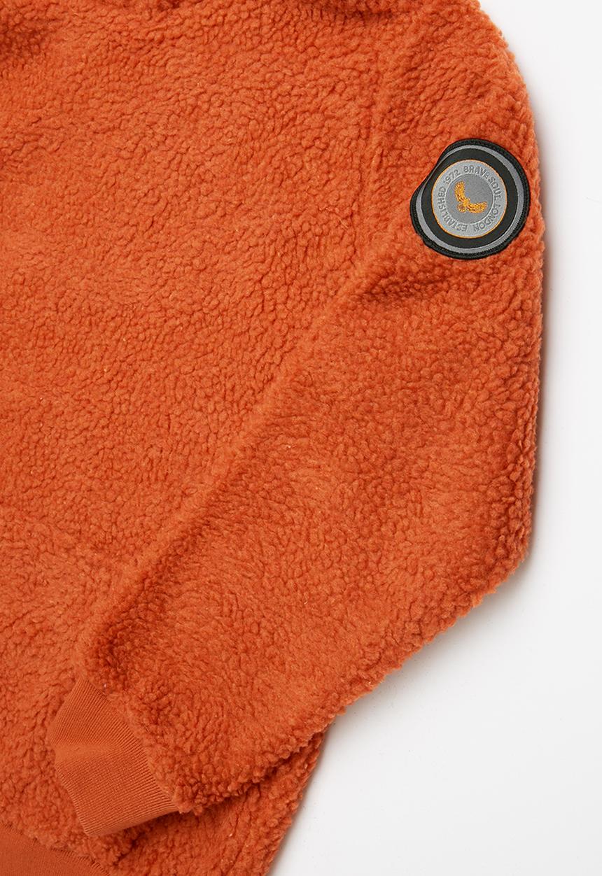 Brave Soul - Boys overhead hooded jumper kangaroo - orange