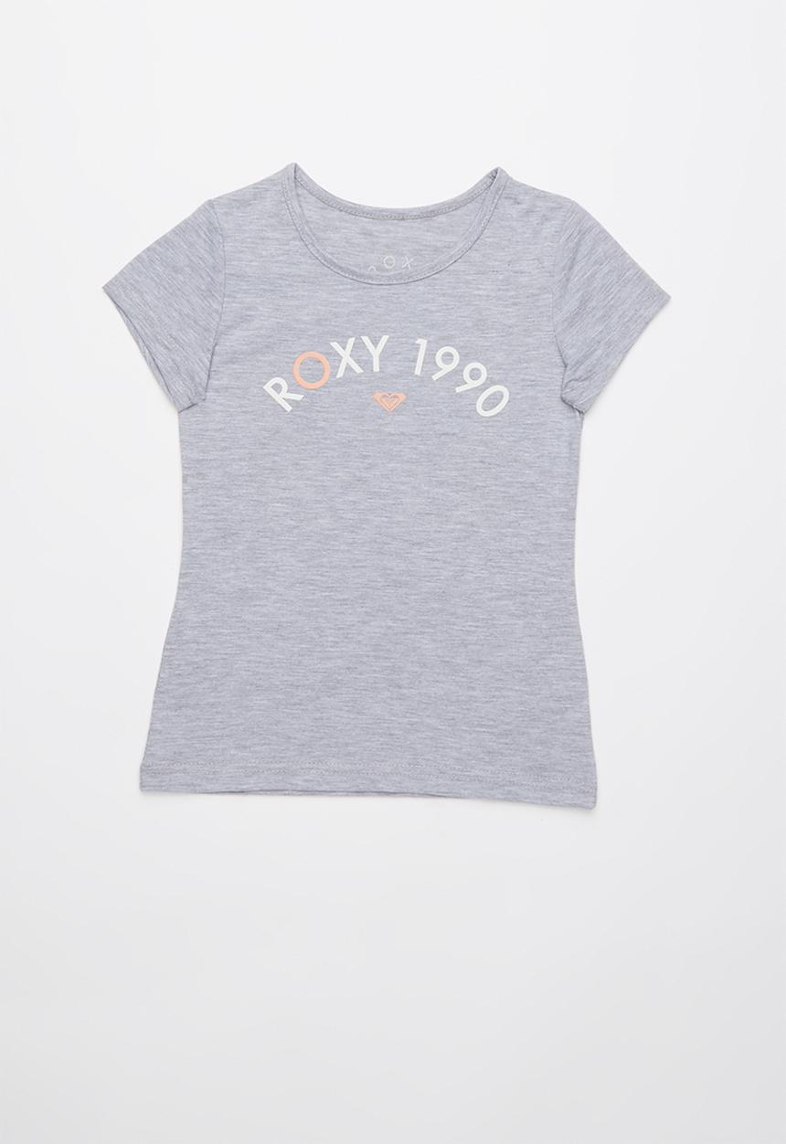 Roxy - Roses in the rain tee - grey