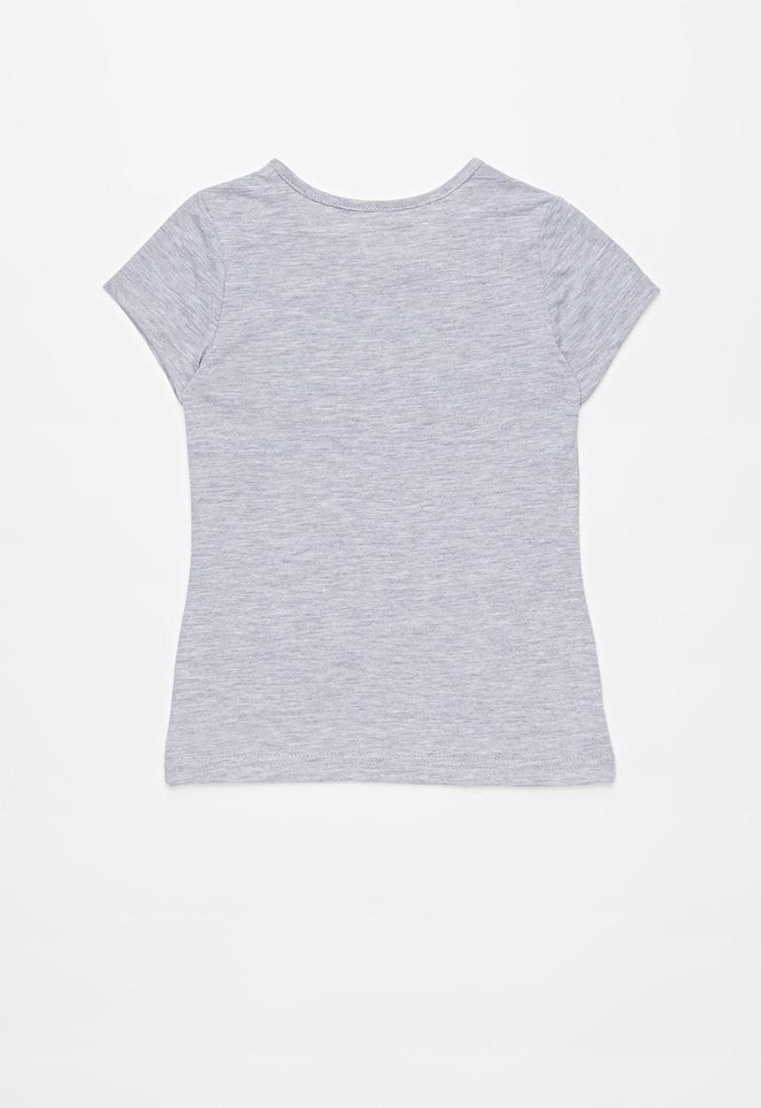 Roxy - Roses in the rain tee - grey