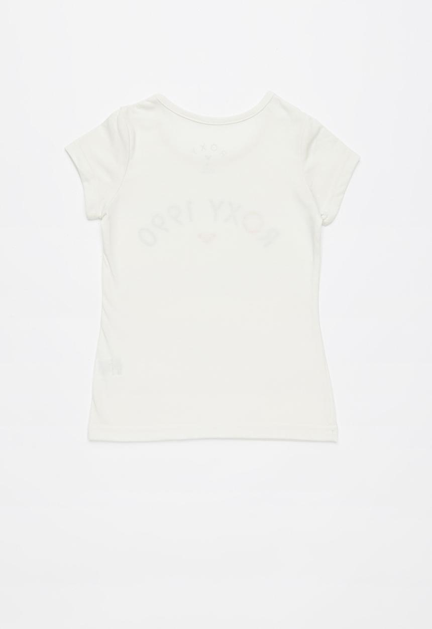 Roxy - Roses in the rain tee - white
