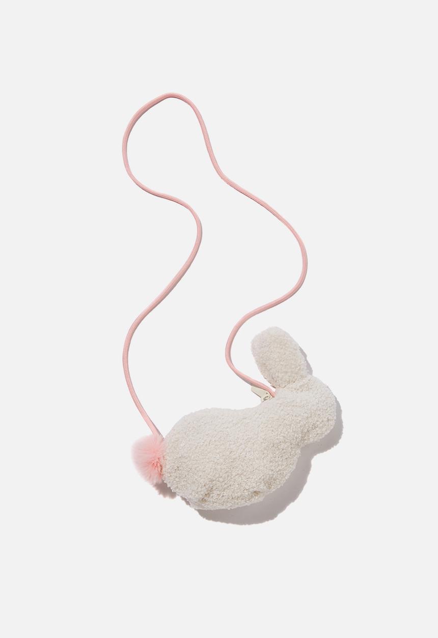 Cotton On - Crossbody sling bunny bag - pink & white
