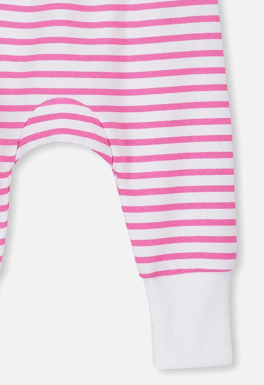 Cotton On - Charlie trackpant - white & pink