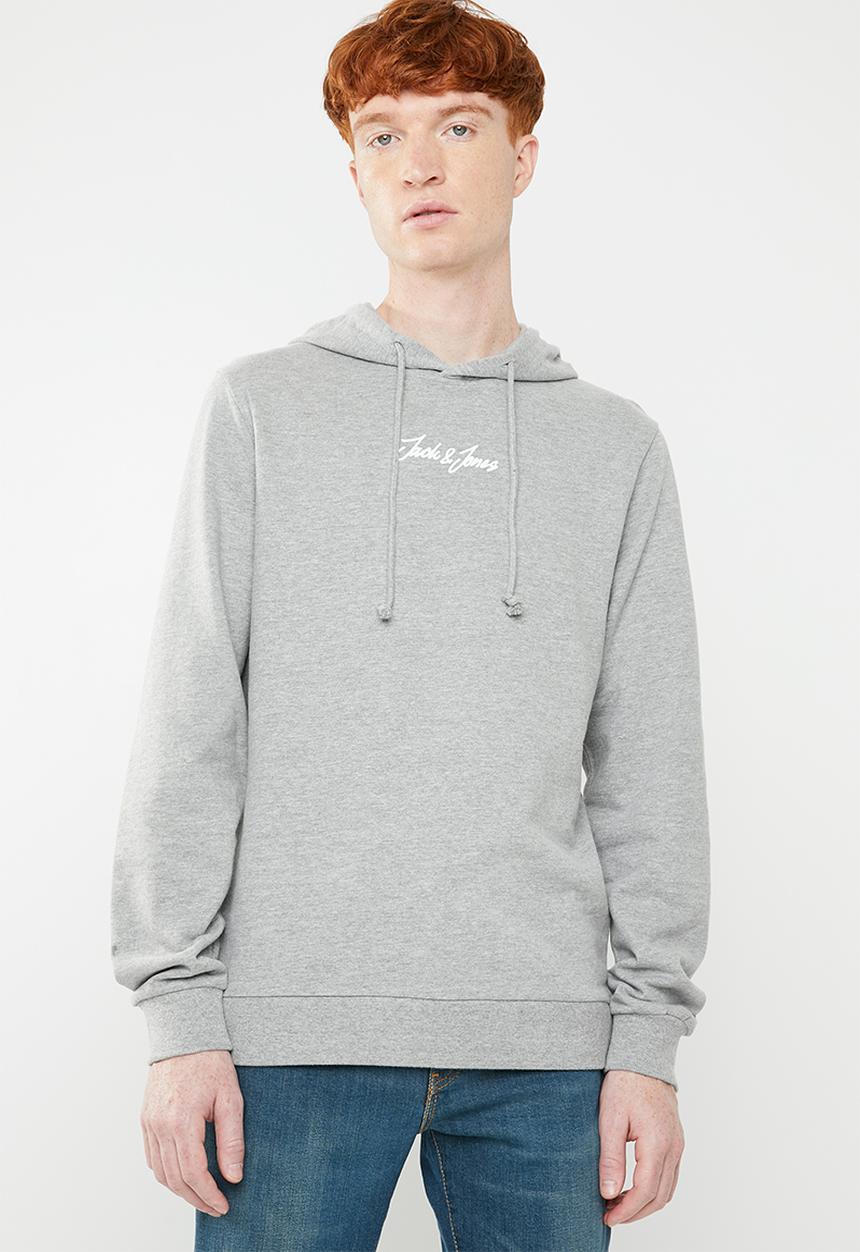 Jack & Jones - Newgalion sweat hoodie - grey