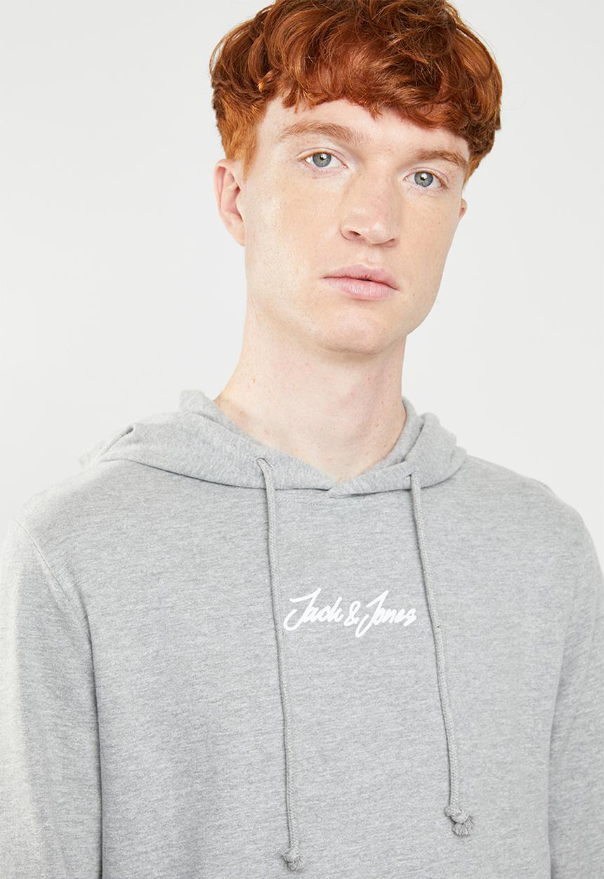 Jack & Jones - Newgalion sweat hoodie - grey