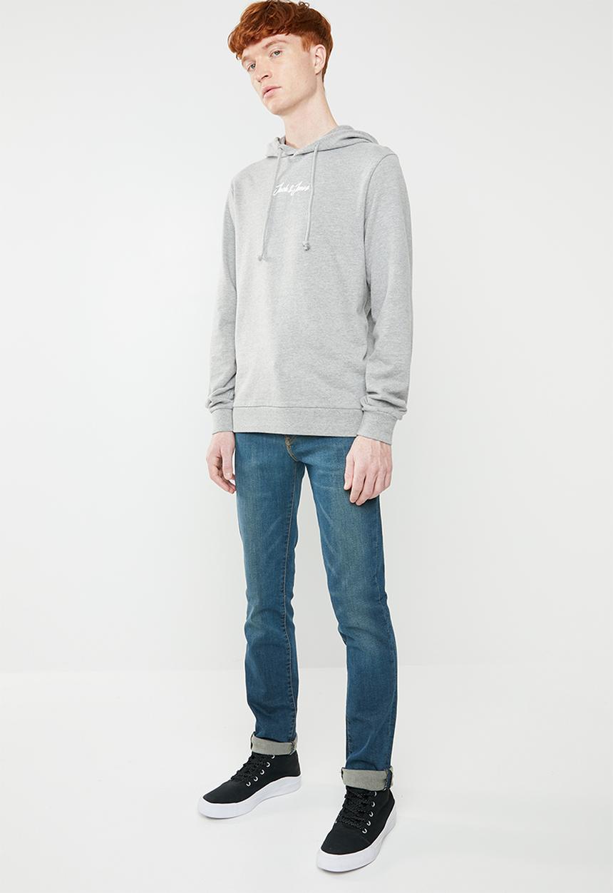 Jack & Jones - Newgalion sweat hoodie - grey