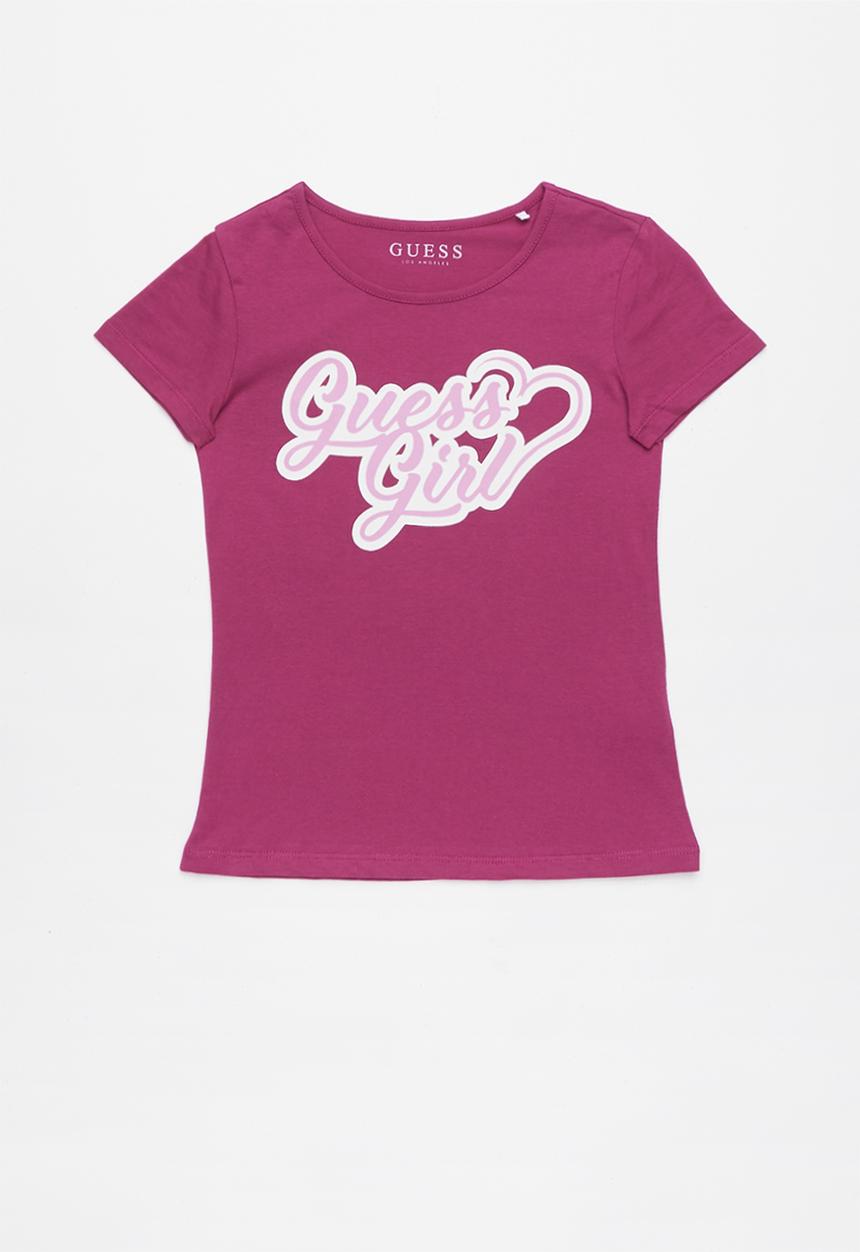 GUESS - Short sleeve guess girl tee - purple