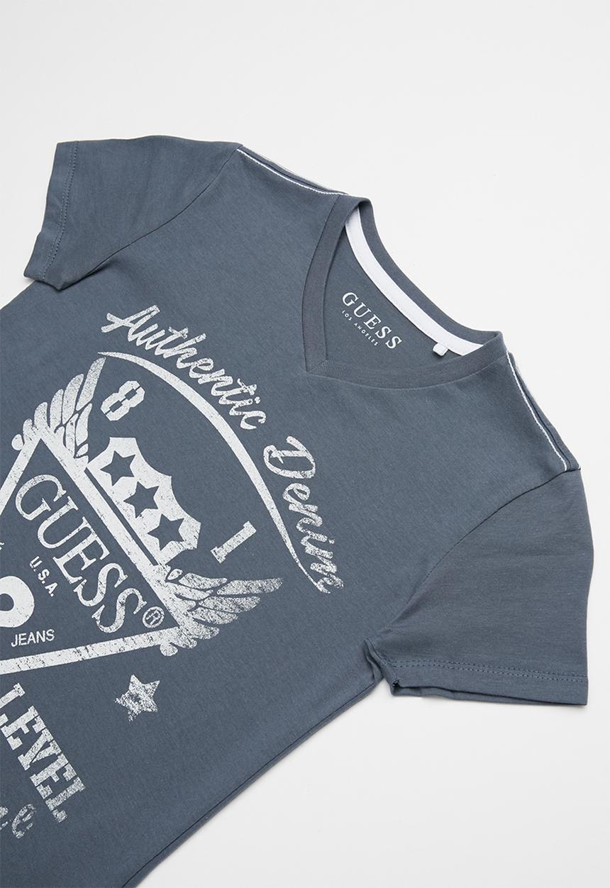 GUESS - Short sleeve guess high level tee - blue