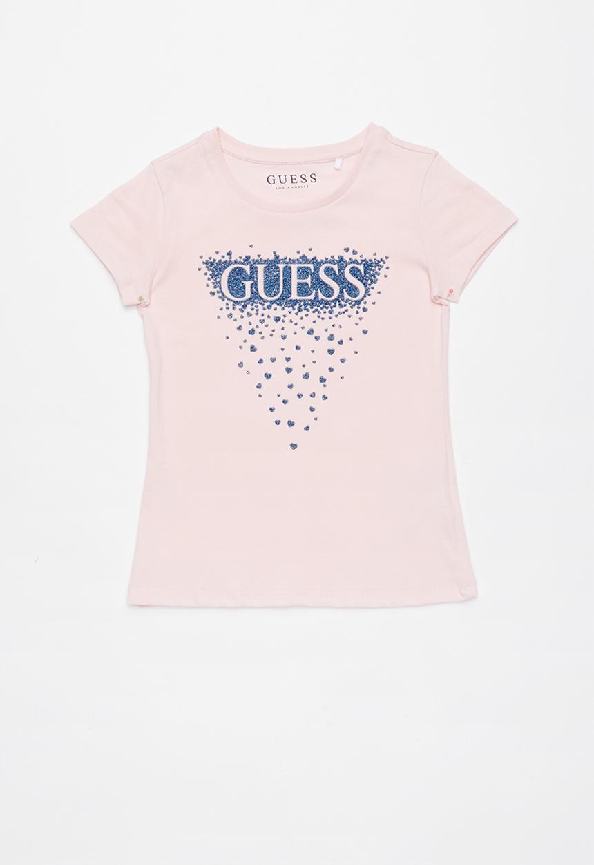 GUESS - Short sleeve star fall tri tee - pink