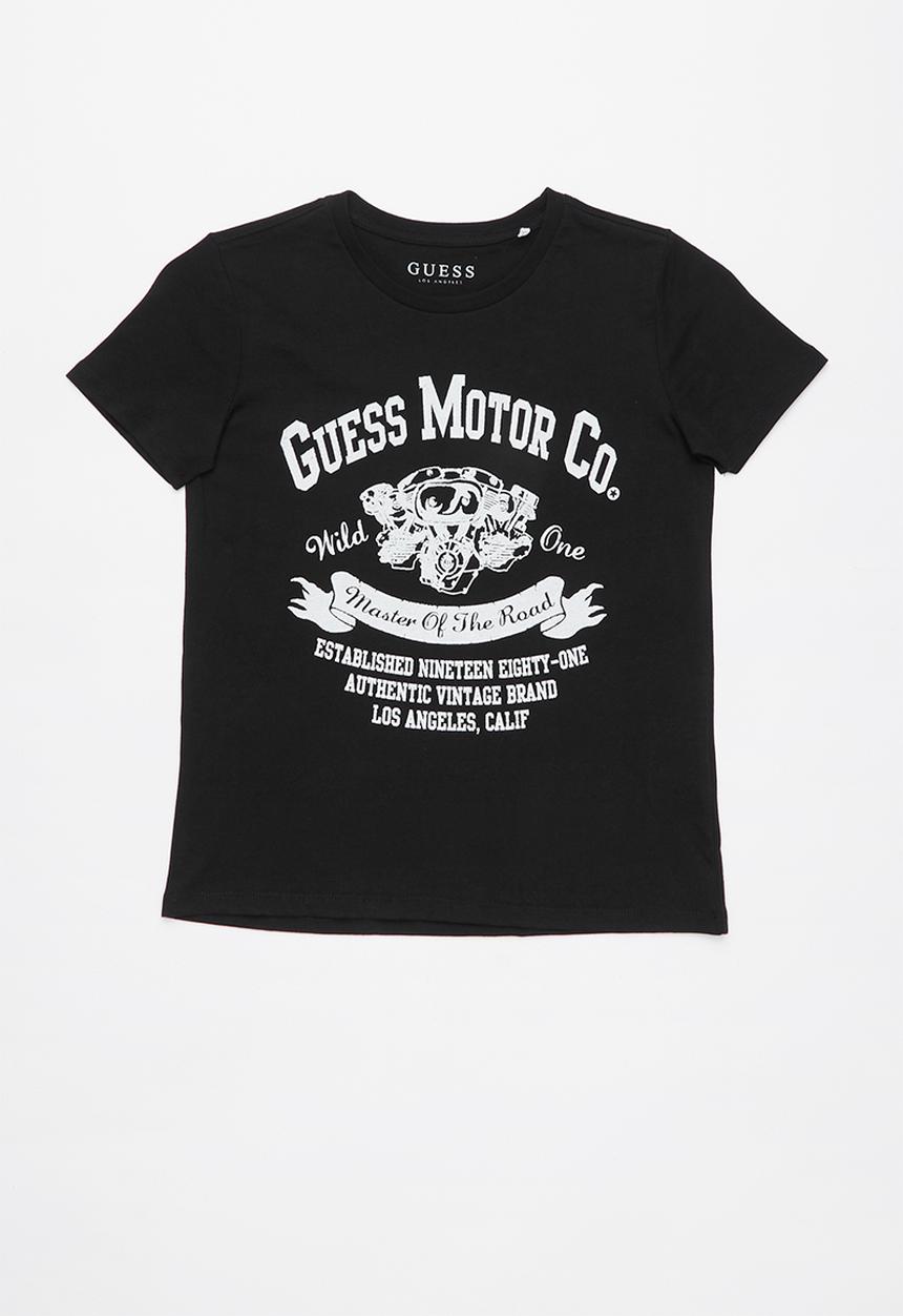 GUESS - Short sleeve guess motor tee - black