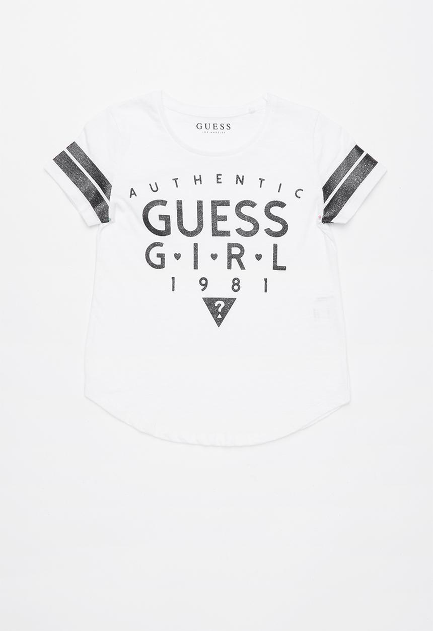 GUESS - Short sleeve guess girl tee - white