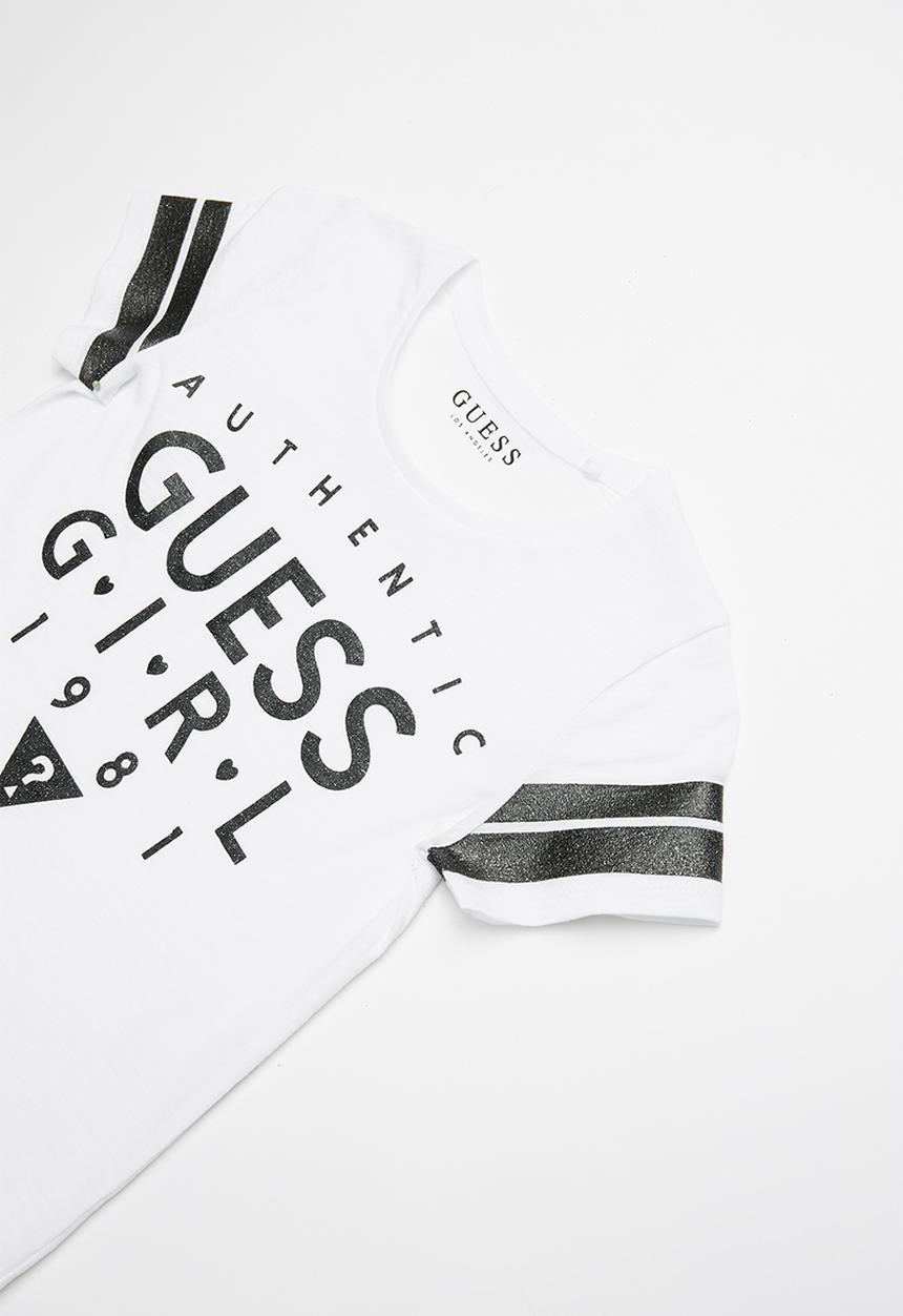 GUESS - Short sleeve guess girl tee - white