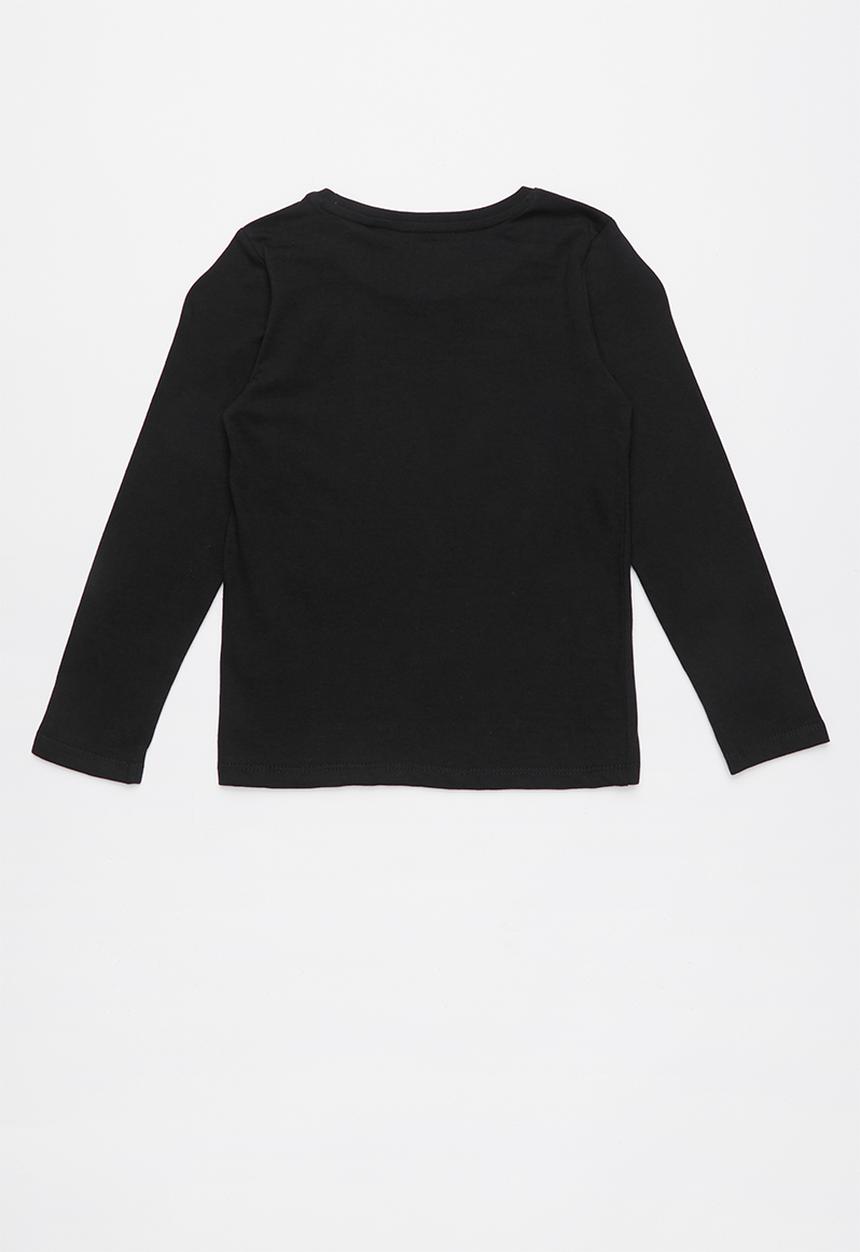 GUESS - Long sleeve tri originals tee - black