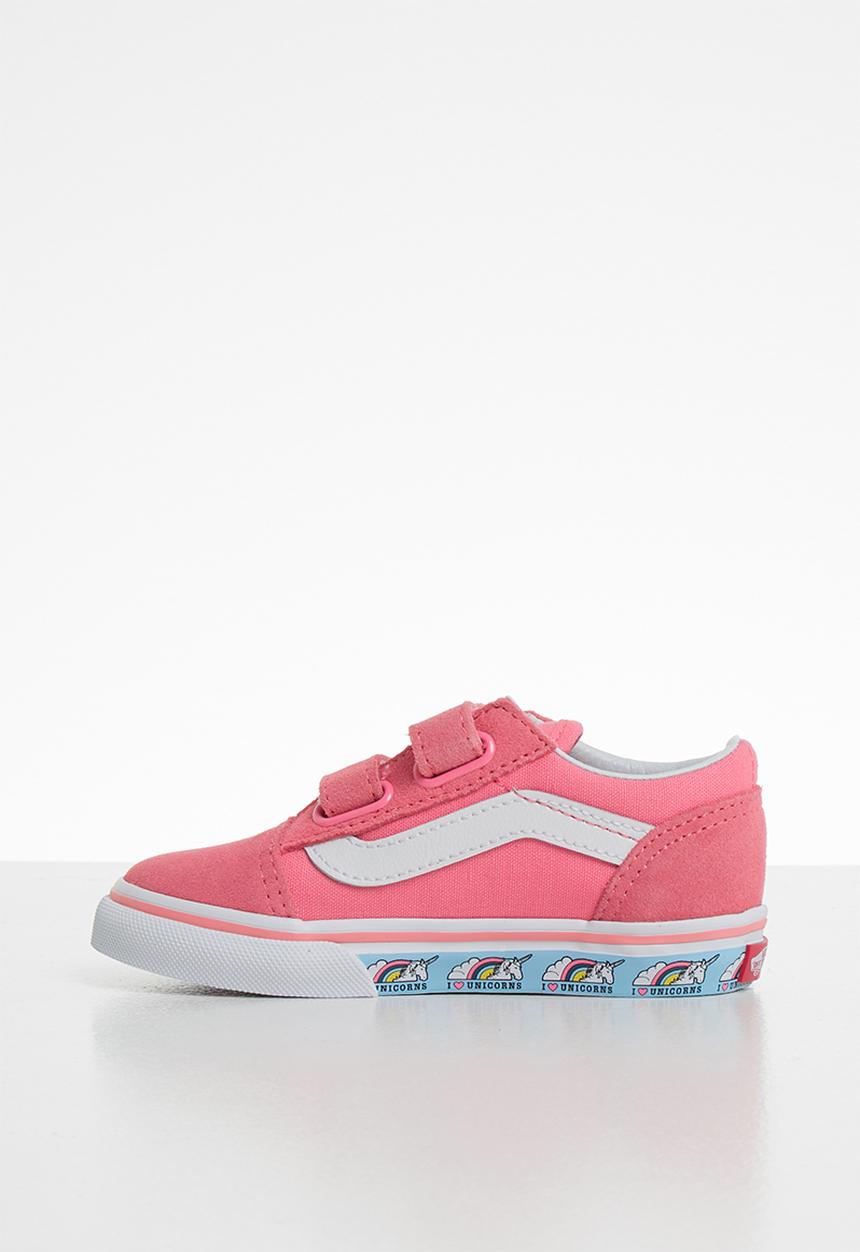 Vans - Td old skool v - strawberry pink/true white