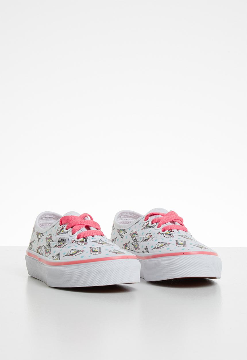 Vans - Uy authentic - true white/strawberry pink