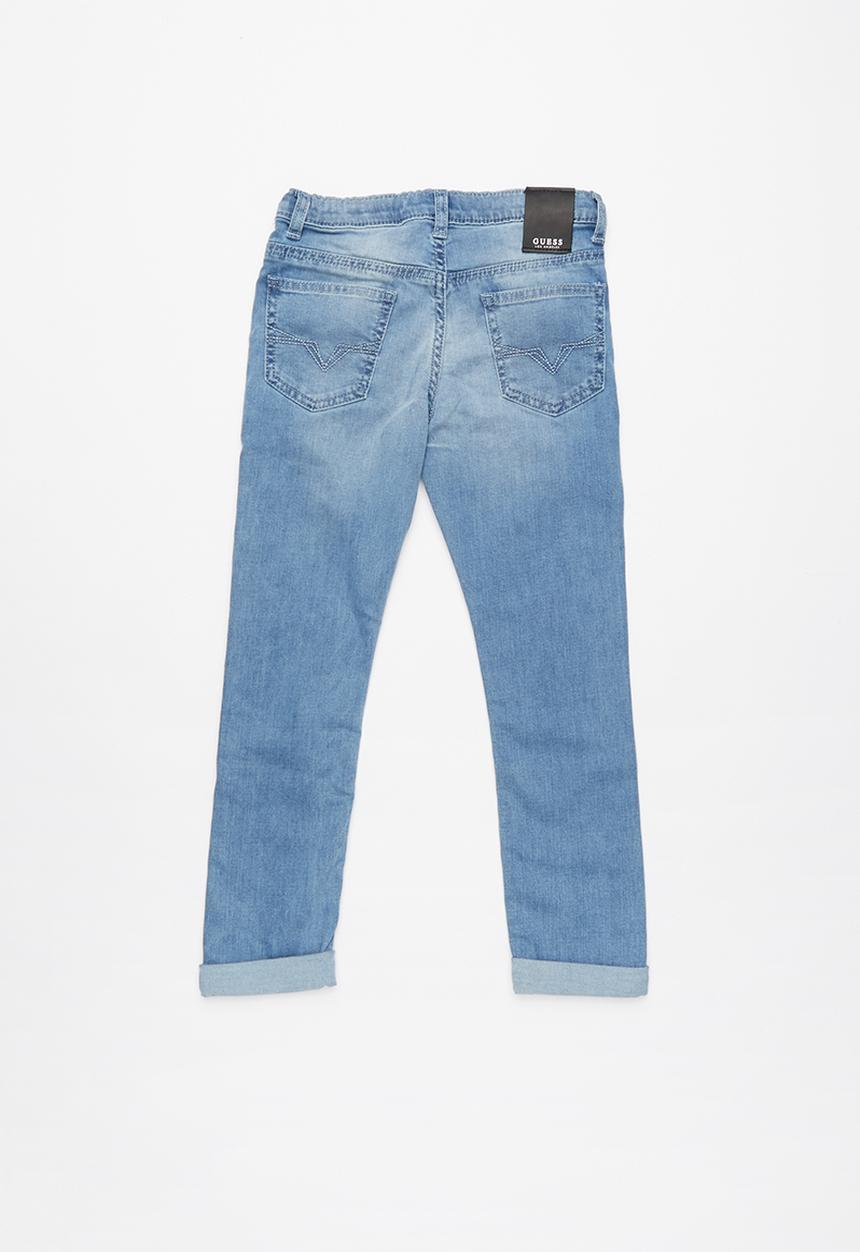 GUESS - Boys roll up skinny jeans - blue