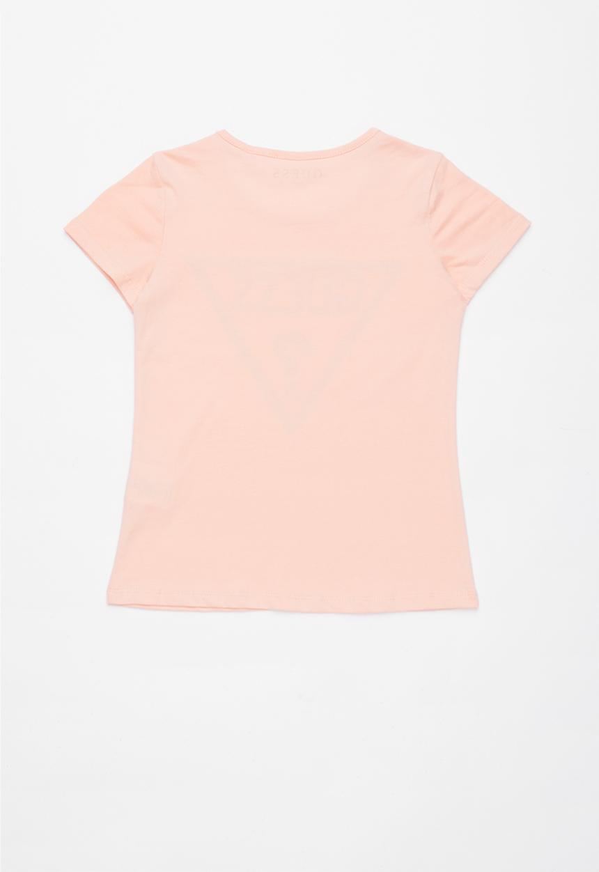GUESS - Teens short sleeve holo tri tee - peach 