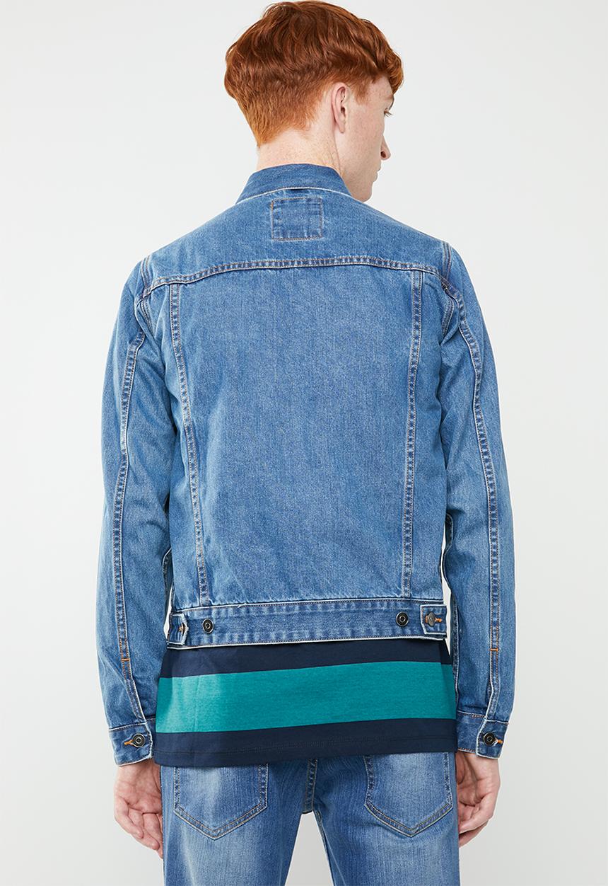 Superbalist - San Fran denim trucker jacket - blue
