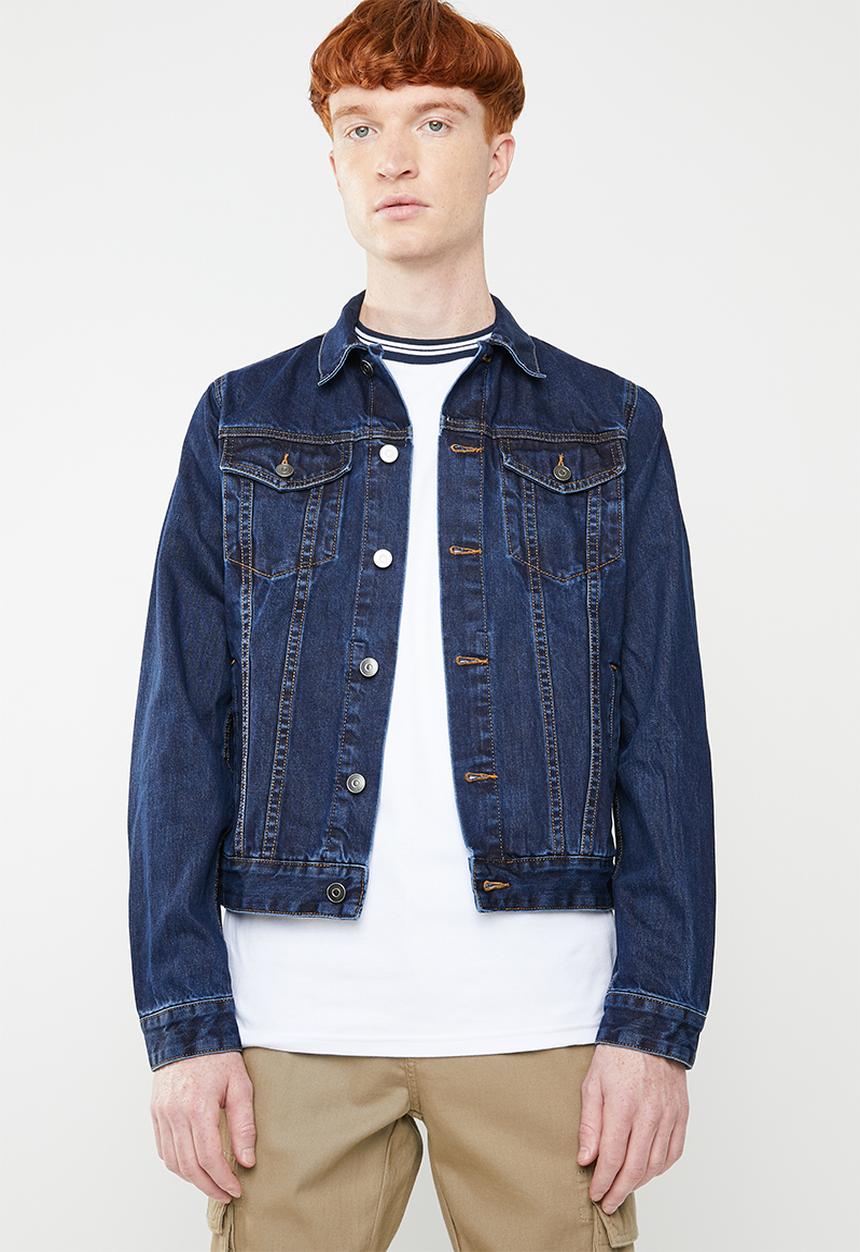 Superbalist - San Fran denim trucker jacket - dark wash blue