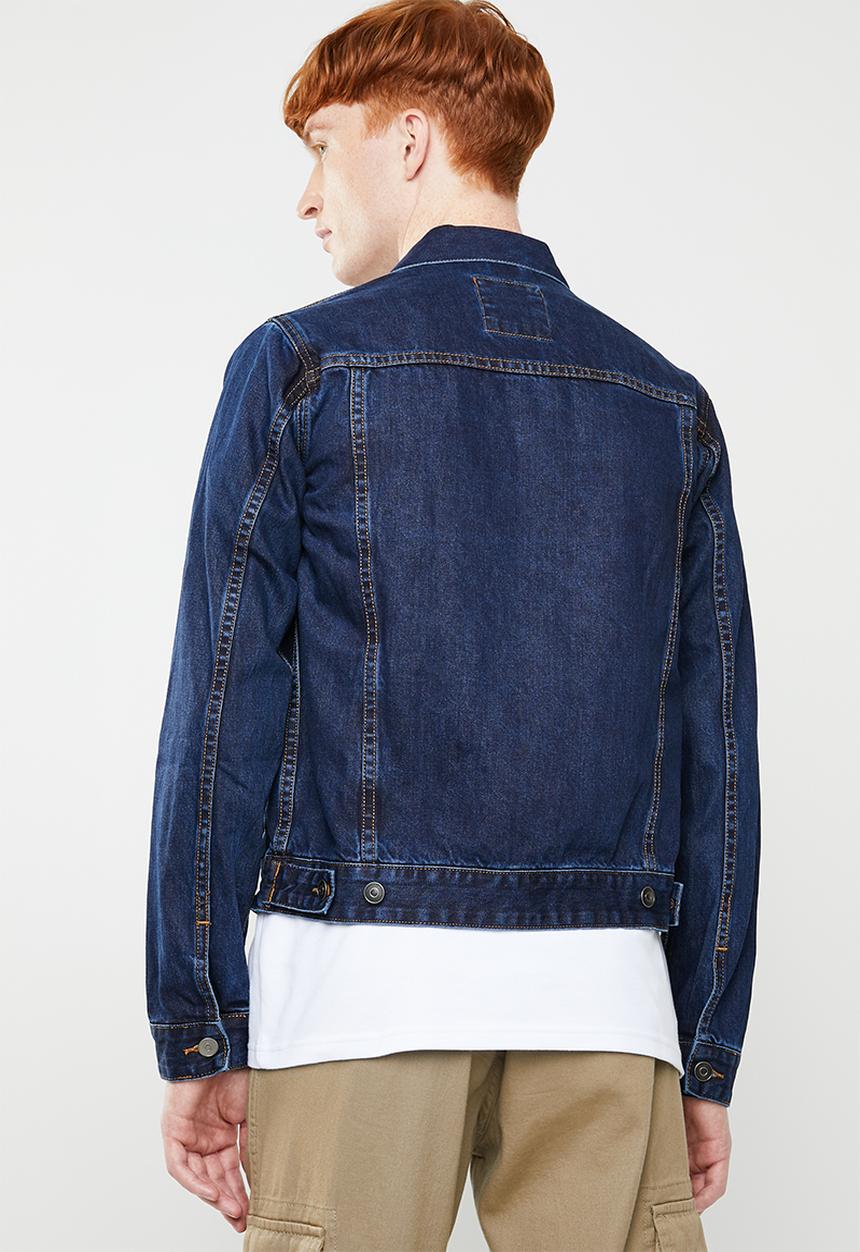 Superbalist - San Fran denim trucker jacket - dark wash blue