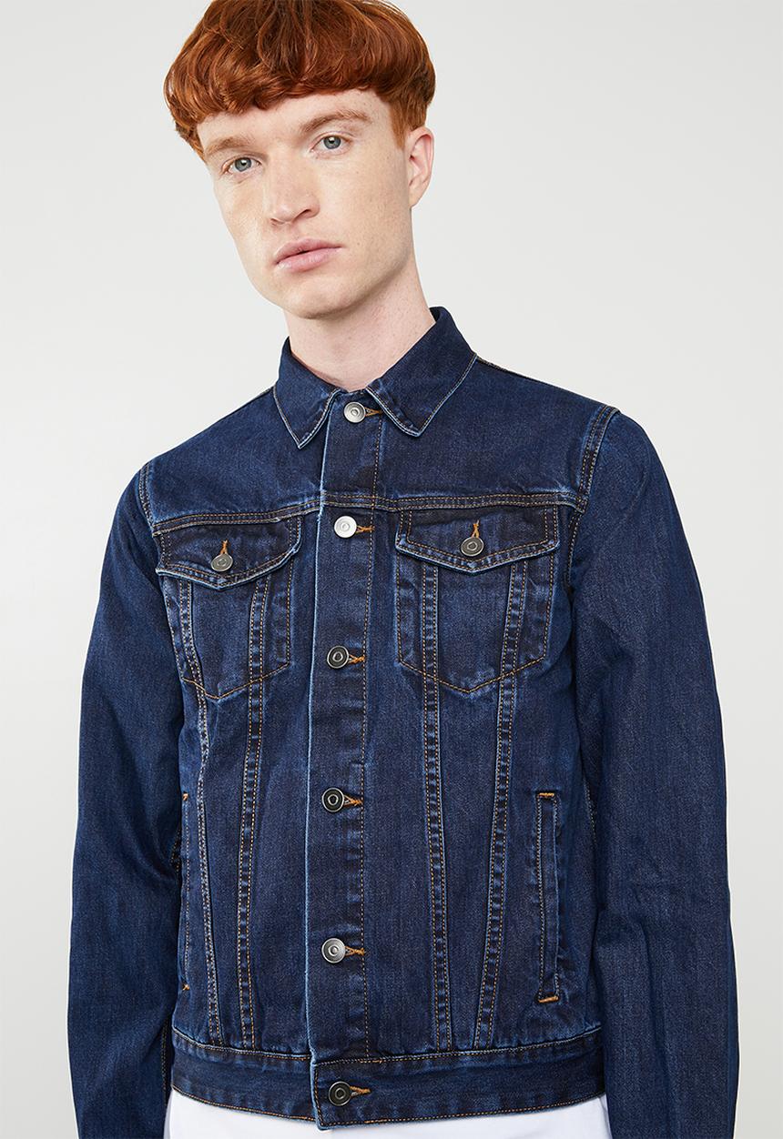 Superbalist - San Fran denim trucker jacket - dark wash blue