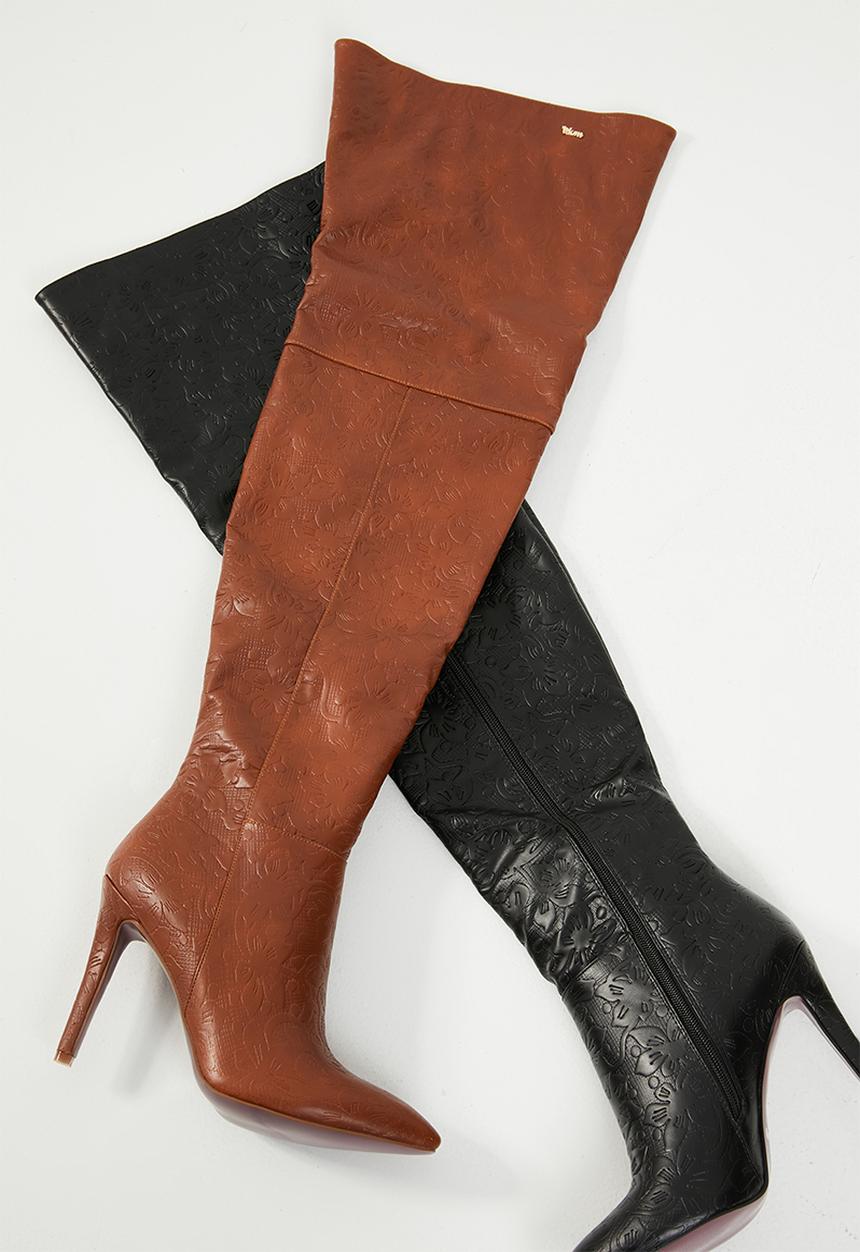 Plum - Molly boot - black